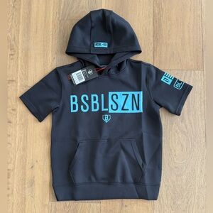 Baseball Lifestyle 101 - BSBL-SZN Short Sleeve Hoodie V3 - Size YS-NEW WITH TAGS